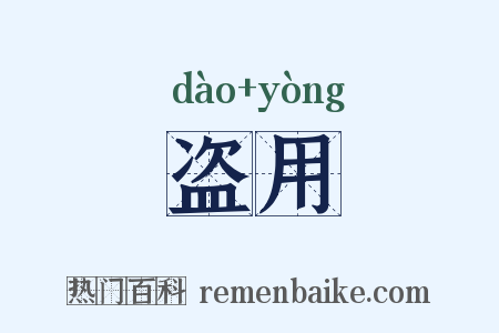 盗用是什么意思的图片